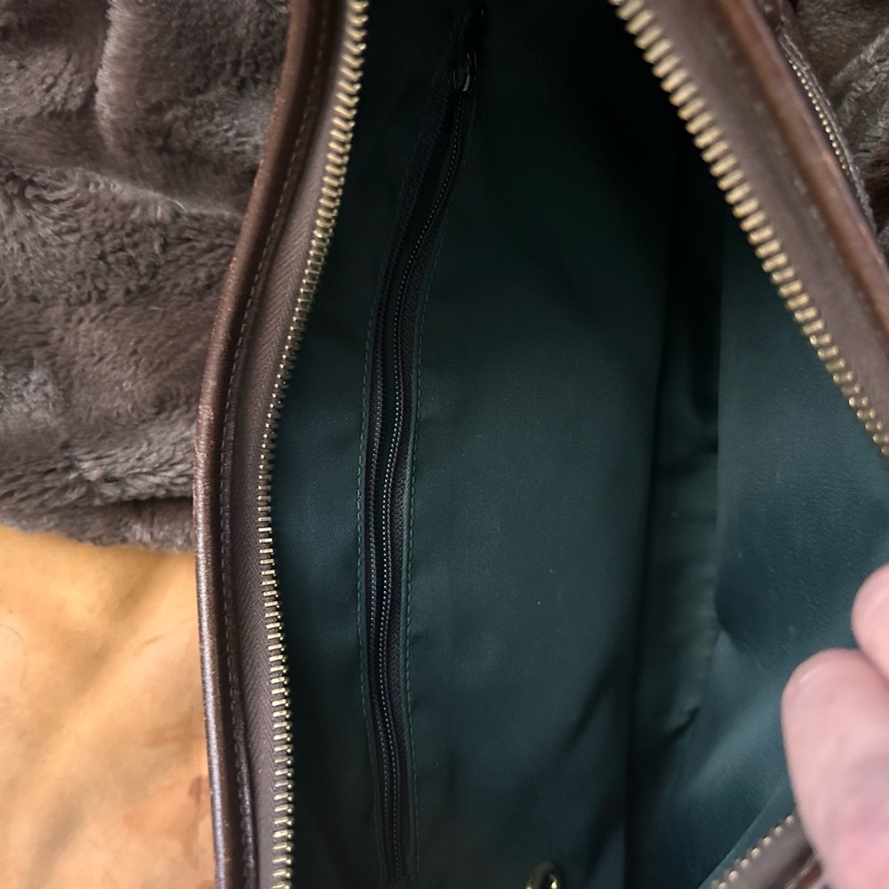 Dooney & Bourke Brown Leather Hobo Bag - Picture 5 of 15